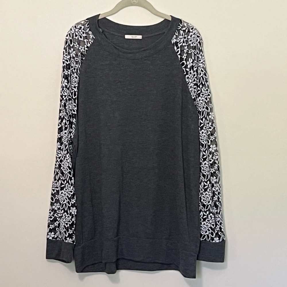 Floral Baseball Tee | 2X